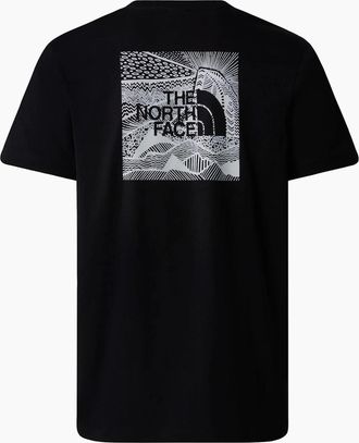 The North Face Mens The North Face Mens T Shirts Box NSE Celebration Crew Neck Graphic Print Summer Tee - Black - Size: 40