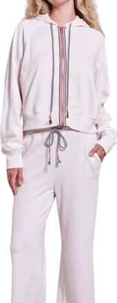 Sundry Horizon Seamed Hoodie In Oyster