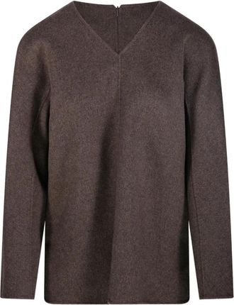 Max Mara Smmriva 700 Blouse - Dames - Blouses - Bruin - M - Overhemden