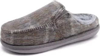 Generic Cozy Steps Womens Memory Foam Slippers, Winter Knitted Fleece, Grey, Indoor House Shoes with Comfort Cushioning