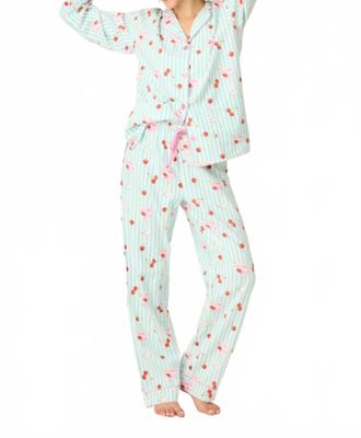 PJ Salvage Ma Cherie Cherry Pajama Set In Multicolor
