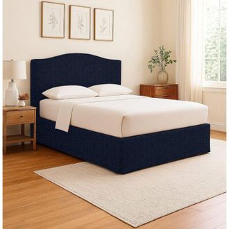 Talamo Italia Cama De Una Plaza Y Media Blyth, Desenfundable, Hecho En Italia, Violeta Oscuro