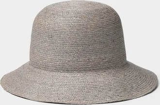 Simons Womens Taupe natural-straw Cloche Hat