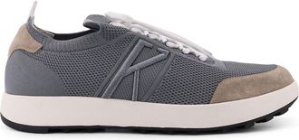 Kiton Ciro Paone Low-Top Mesh Sneakers With Suede Profiles-Uomo