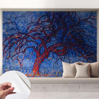 Tulup Carta Da Parati Autoadesiva Moderna - Fotomurale - Lavabile - Ufficio - Design Moderno - Albero Fiammeggiante 208x146 Cm