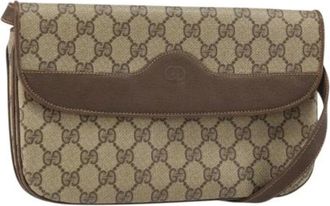 Gucci Pre-owned Shoulder Bags, female, Beige, Size: ONE SIZE Pre-owned Vintage Shoulder Bag