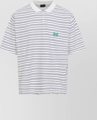 Balenciaga striped regular-fit short-sleeve polo shirt