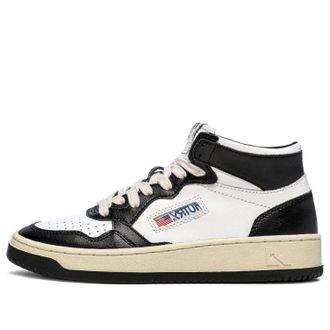 Autry (WMNS) AUTRY Medalist Mid Bicolor White Black AUMW-WB01