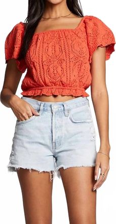 Saltwater Luxe Maggie Sweater In Orange