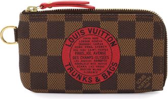 Louis Vuitton Brown Damier Canvas Ebene Damier Canvas Coin Purse/Coin Case (Pre-Owned)