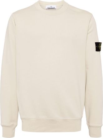 Stone Island Compass-badge sweatshirt - men - Cotton - S - Brown
