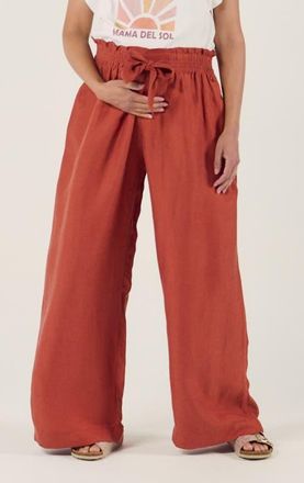 Cache Coeur Maternity Twill Smock Pants Sahel in Copper at Nordstrom, Size X-Large