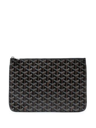 Goyard Clutch Senat MM in tela Goyardine 2013 - Nero