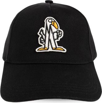 Moncler Baseball Cap - Heren - Petten - Zwart - ONE Size - Katoen - Accessoires
