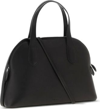The Row Ingrid medium shopper met logo-reli&euml;f - Zwart