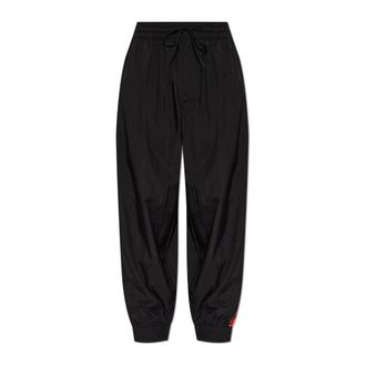 Yohji Yamamoto Heren, Broeken, Zwart, Maat: M Nylon