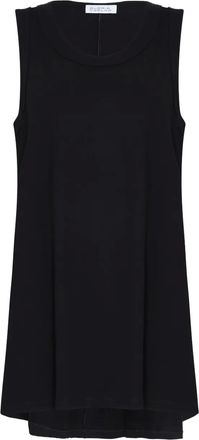 Gloria Coelho round-neck sleeveless top - women - Chlorofibre/Cotton - PP - Black