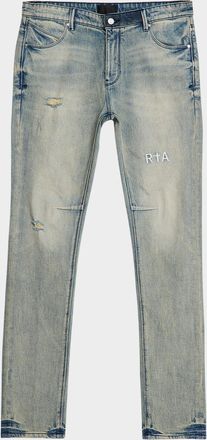 Rta Mens Clayton Vintage Wash Skinny Jeans