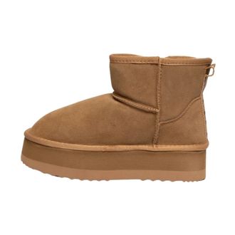 Ga&euml;lle Paris Bruine Eskimo Laarzen met Nep Bont Voering - Dames - Winterlaarzen - Bruin - 37 EU - Schoenen