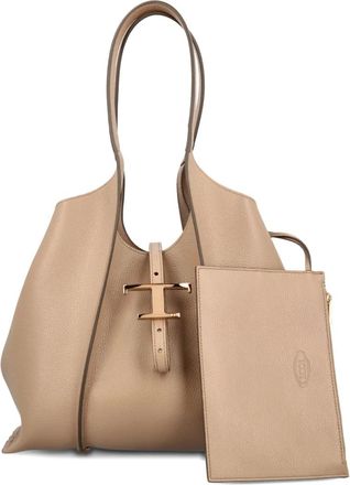 Tod's T Timeless medium shopper - Beige