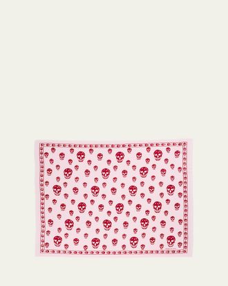 Alexander McQueen Classic Skull Wool Scarf