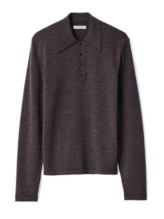 Christophe Lemaire ls Knitted Polo Top