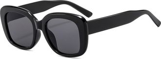 Generic Womens Commuter Sunglasses Outdoor Vacation Sports Sun Glasses(Black)