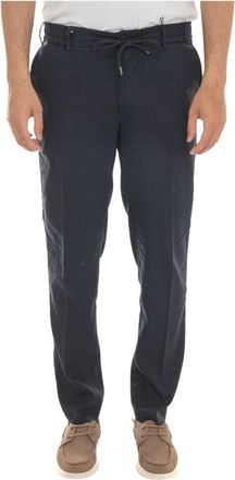 HUGO BOSS H-Kane 1-Rds Broeken - Heren - Chinos - Blauw - 2XS - Polyester - Broeken