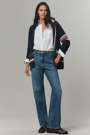 Pilcro The Mila Mid-Rise Straight-Leg Jeans by Pilcro