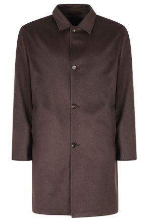 Kired Brown Double Cash Reversible Cashmere-Blend Parka