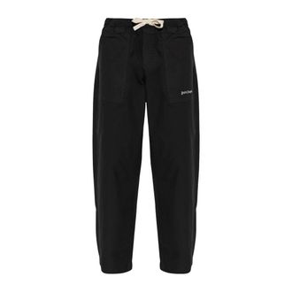 Palm Angels Pantaloni con Logo - - Trousers - Uomo - Nero - XL