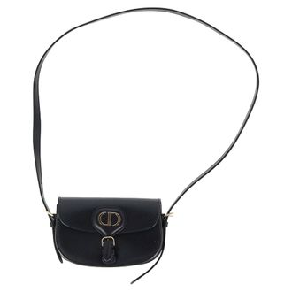 Dior Pre-owned Womens New Bobby Mini Bag in Black Calfskin Leather Sheepskin - One Size