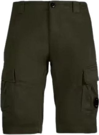 C.P. Company Stretch Sateen Cargo Shorts - Heren - Korte Broeken - Groen - L - Katoen - Korte Broeken