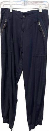 MARRAKECH Womens Miami Viscose Linen Zip Jogger In Eclipse