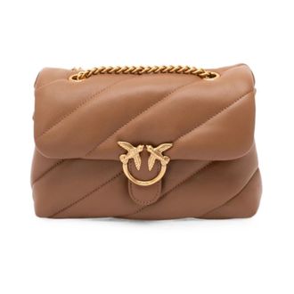 Pinko Pinko, Dames, Tassen, Bruin, Maat: ONE Size Zijde
