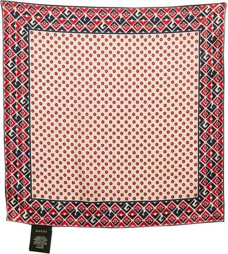 Gucci Sjaal met geometrische print - Rood
