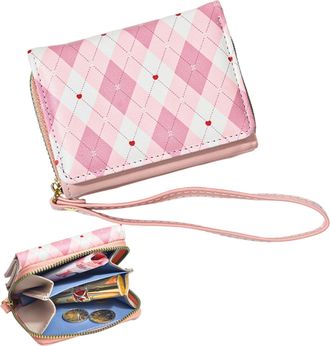 Generic Plaid Wallet - Kids Purse for Girls, Short Bifold with Multiple Card Slots, Spacious Convenient Selling Points, Quick Access Feature Function, Wallet 