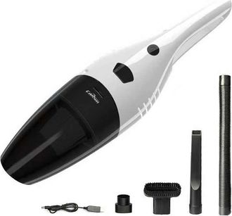 Trade Shop Trade Shop - Aspirapolvere Aspira Polvere Per Auto Senza Fili A 12v + Accessori Kit Pulizia