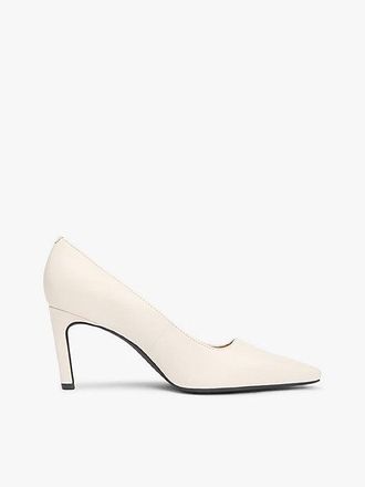 Tommy Hilfiger TH Monogram Plaque Leather High Heels