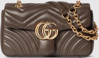 Gucci GG Marmont Small Shoulder Bag, Brown, Leather
