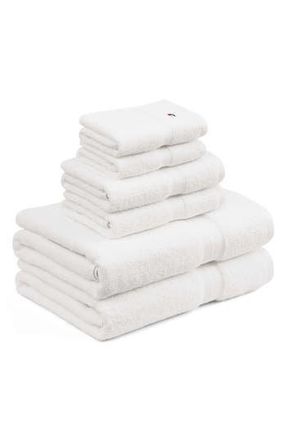 Tommy Hilfiger Modern American Terry 6-Piece Towel Set in White at Nordstrom Rack
