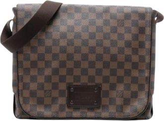 Louis Vuitton Pre-owned Cross Body Bags, female, Brown, Size: ONE SIZE Pre-owned Vintage Canvas Crossbody Bag