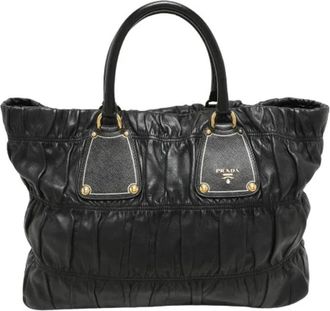 Prada Pre-owned Tote Bags, female, Black, Size: ONE SIZE Pre-owned Vintage Tote