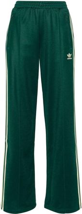 adidas 3-stripes wide-leg trousers - women - Recycled Polyester/Cotton - 2XS - Green
