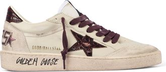 Golden Goose Low-Top Sneakers with Nappa Leather Upper and Distressed Sole