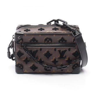 Louis Vuitton Black Brown Monogram Monogram Leather Handbag Shoulder Bag (Pre-Owned)