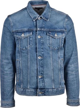 Tommy Hilfiger Giubbotto in denim - Heren - Spijkerjassen - Blauw - L - Denim - Jassen