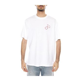 Edwin Charmer T-shirt - Heren - T-shirts - Wit - L - Katoen - Tops