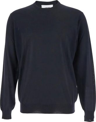 Lardini Maglione girocollo con orlo a coste - Blu