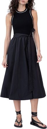 Tanya Taylor Devon Solid Poplin Dress